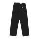 pantalone lungo uomo single knee pant BLACK RINSED