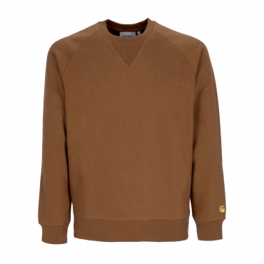 felpa girocollo uomo chase sweatshirt TAMARIND/GOLD