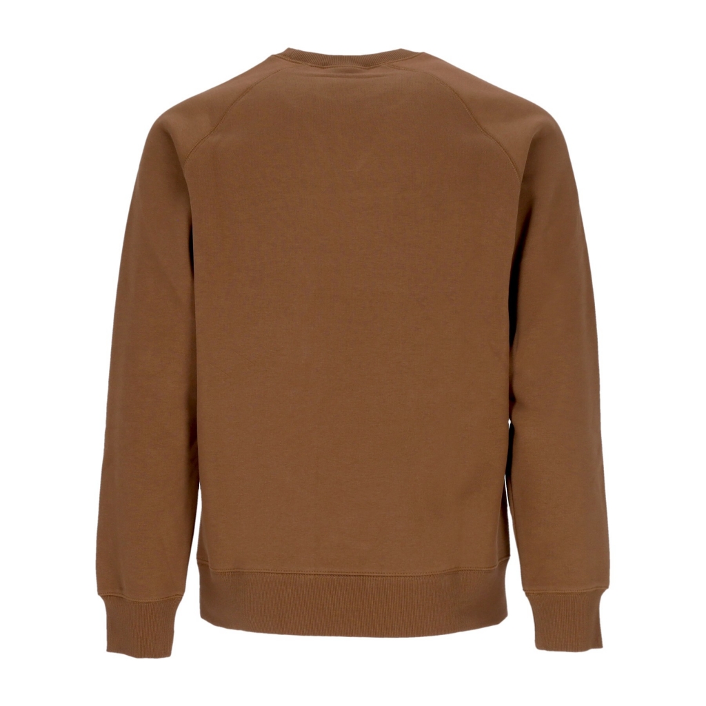 felpa girocollo uomo chase sweatshirt TAMARIND/GOLD