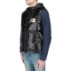 Piumino After Label Uomo Gilet Cappuccio 999 NERO