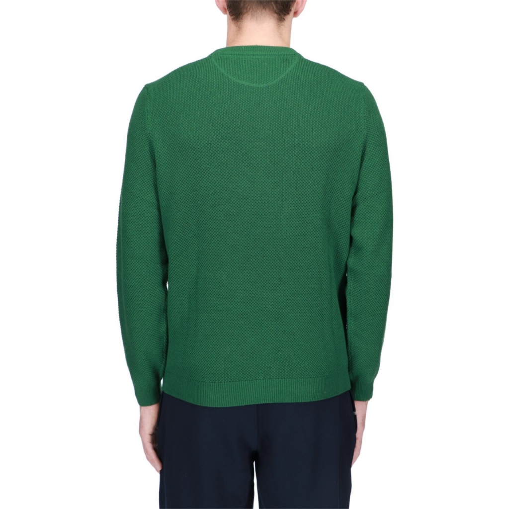 Maglia Sun 68 Uomo Round Rice Knit 27 VERDE