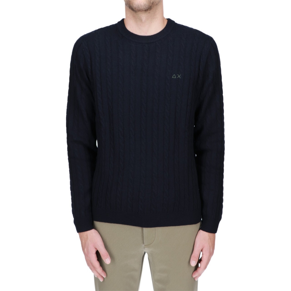 Maglia Sun 68 Uomo Round Cable 07 NAVY BLUE