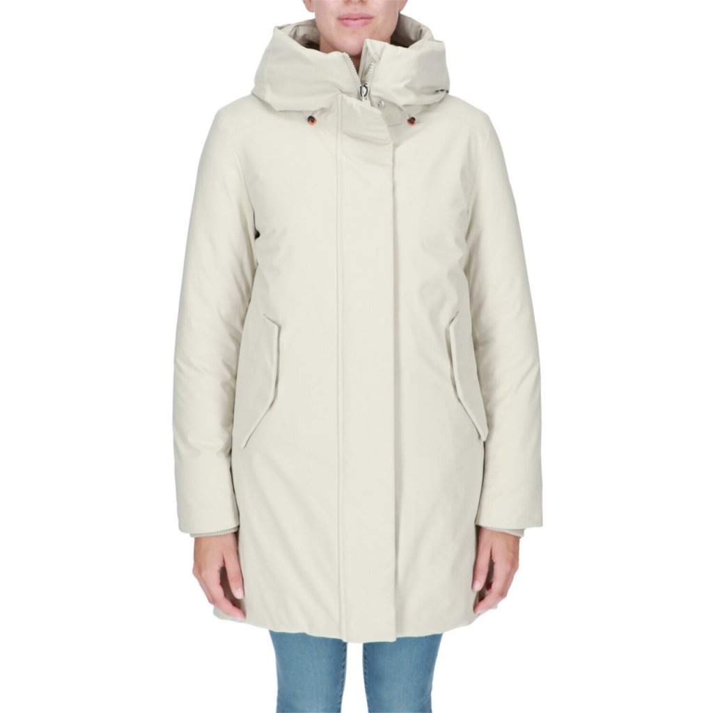 Giacca Save The Duck Donna Nellie Cappotto Cappuccio RAINY BEIGE