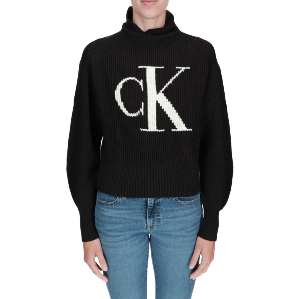 Maglia Calvin Klein Jeans Donna Blown Up Ck Loose BEH CK BLACK