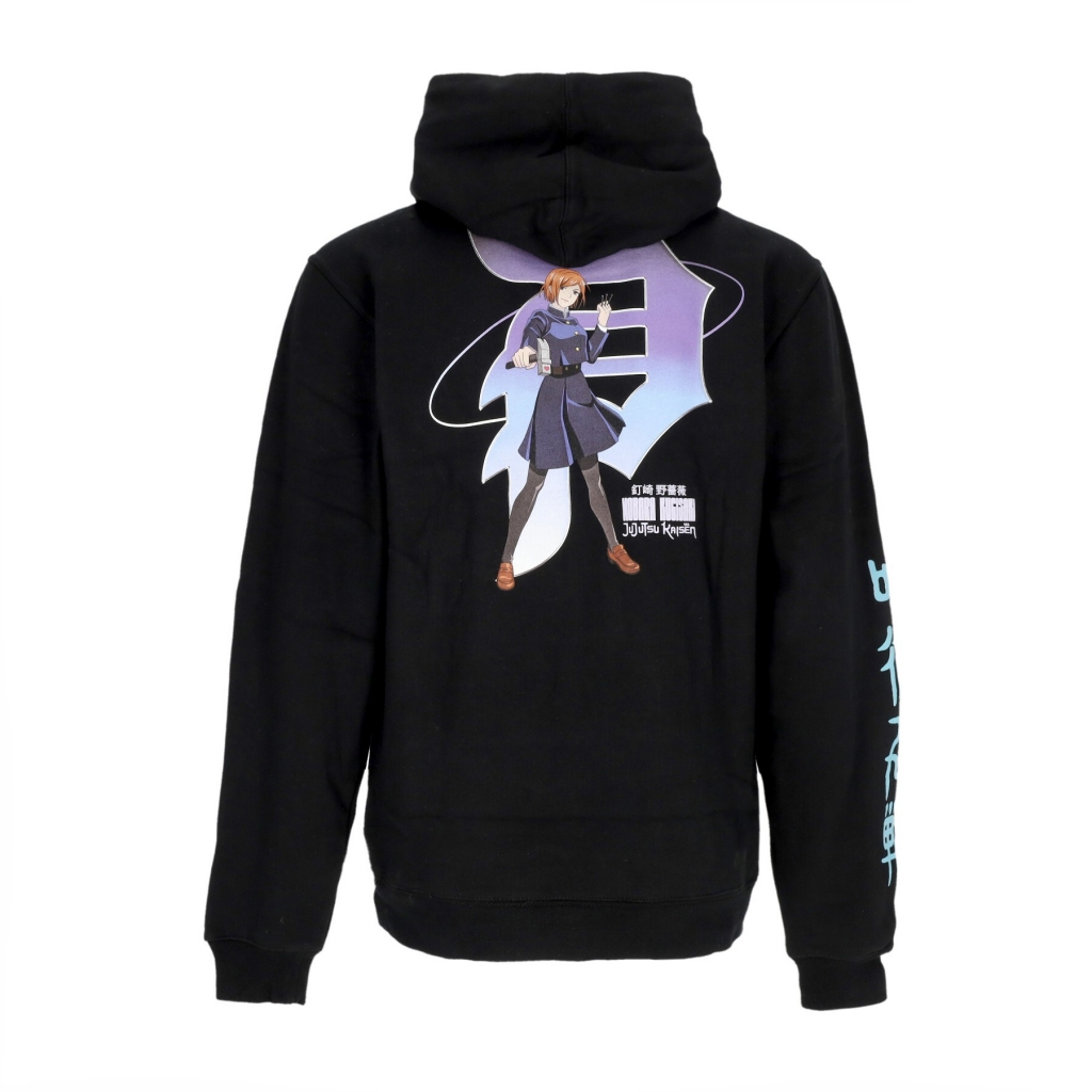 felpa cappuccio uomo nobara hoodie x jujutsu kaisen BLACK