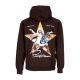 felpa cappuccio uomo open arms hoodie BROWN