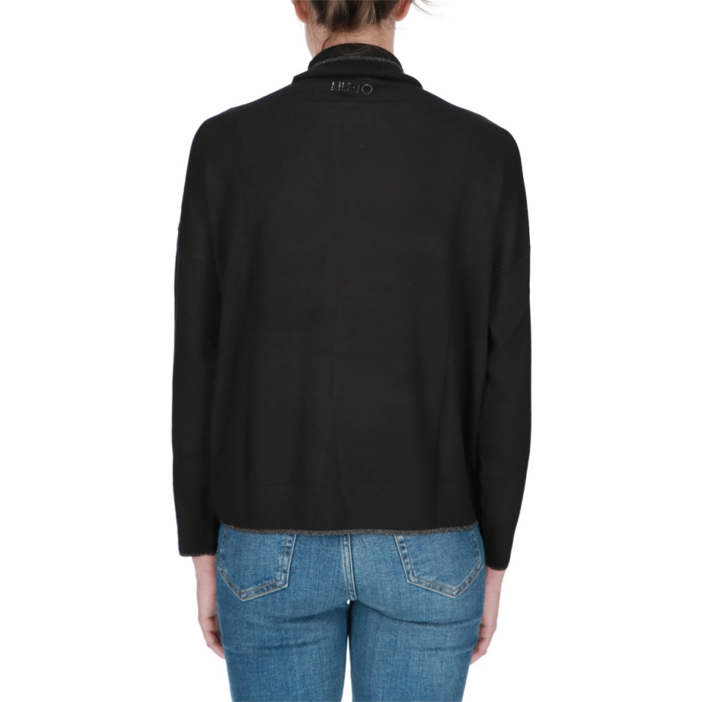 Maglia Liu Jo Jeans Donna Chiusa Dolce Vita NERO