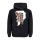 felpa cappuccio uomo tangle hoodie BLACK