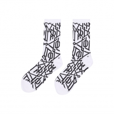 calza media uomo monogram socks WHITE