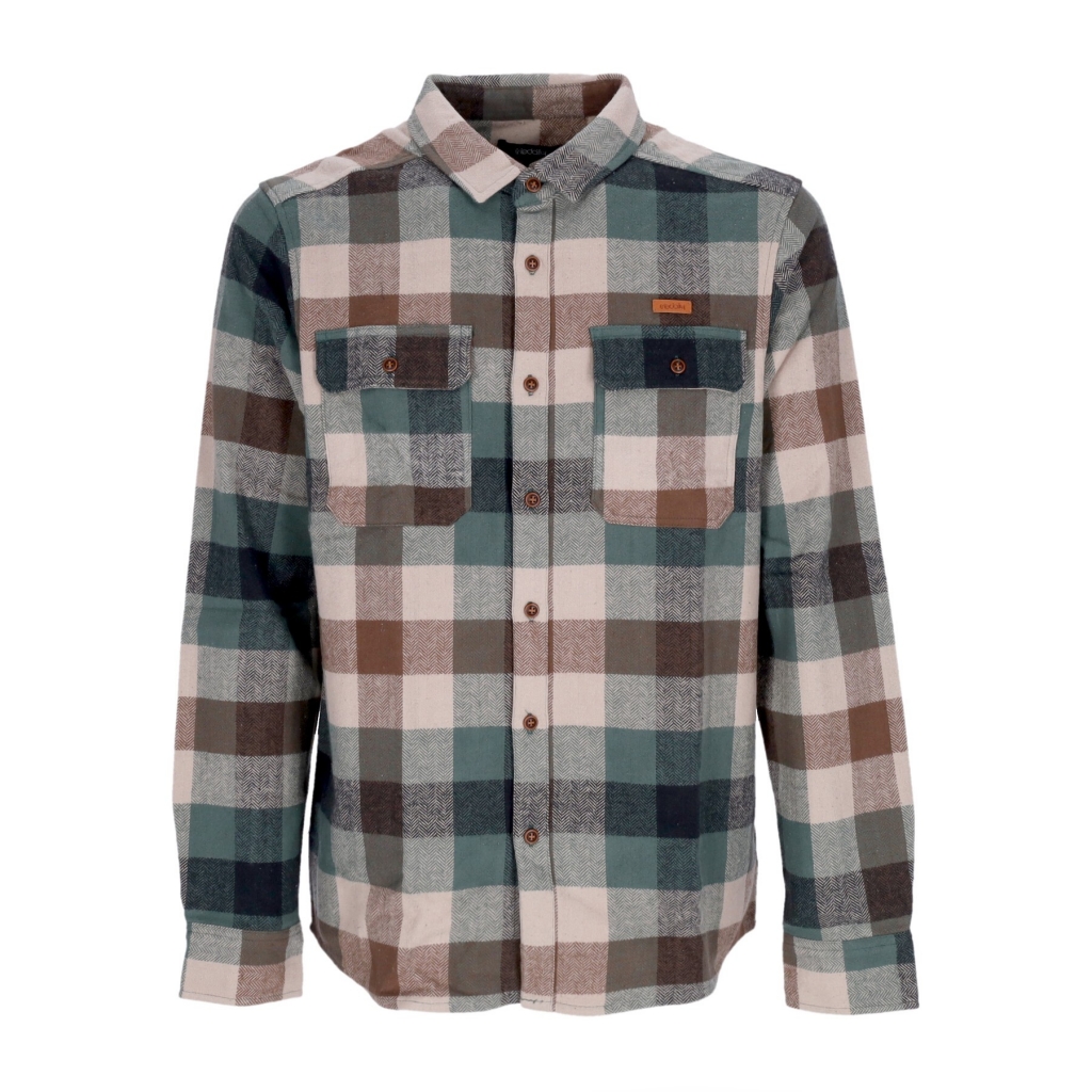 camicia manica lunga uomo lumber fella shirt JUNGLE GREEN