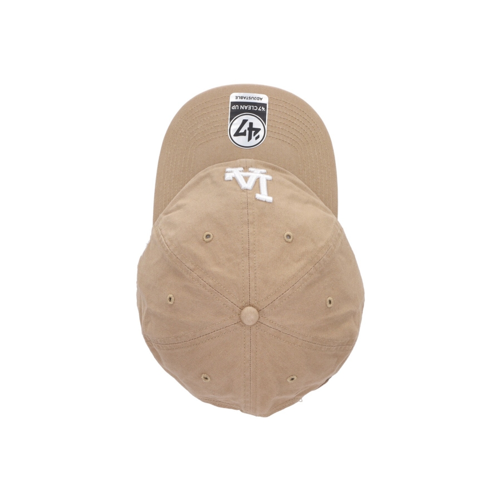 cappellino visiera curva uomo mlb clean up losdod KHAKI