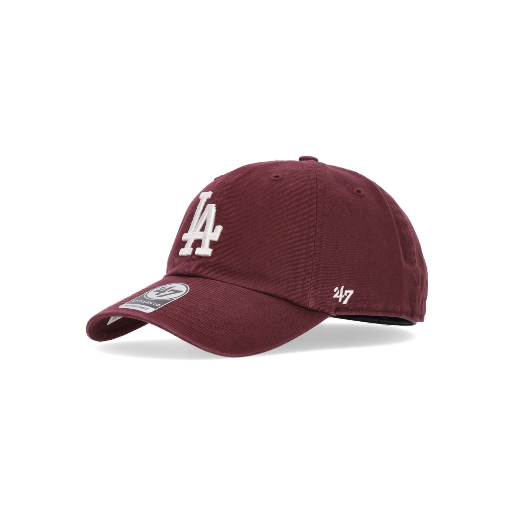 cappellino visiera curva uomo mlb clean up losdod DARK MAROON