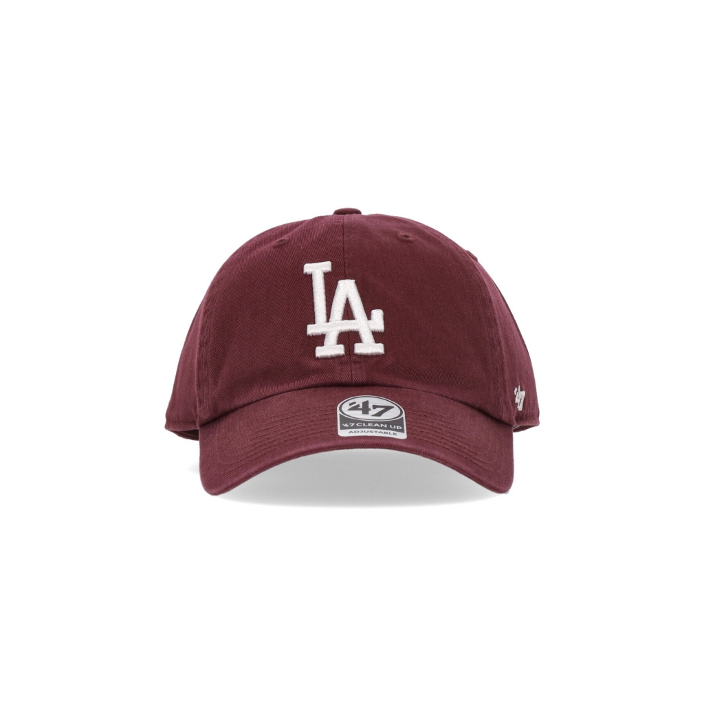 cappellino visiera curva uomo mlb clean up losdod DARK MAROON