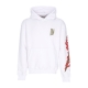 felpa cappuccio uomo ryu dragon hoodie WHITE