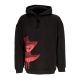 felpa cappuccio uomo bench tokyo over hoodie BLACK/MAGENTA