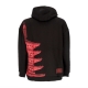 felpa cappuccio uomo bench tokyo over hoodie BLACK/MAGENTA