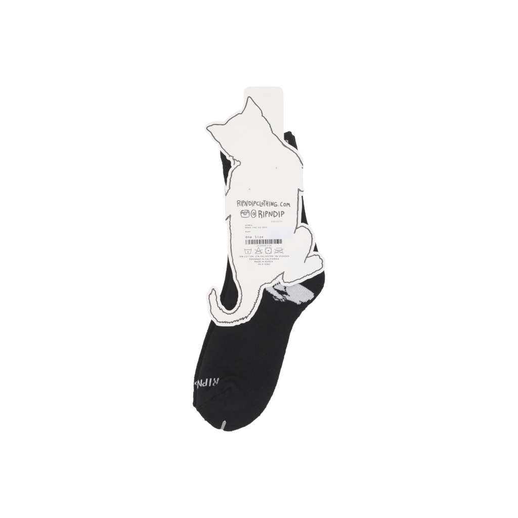 calza media uomo nermal love mid socks BLACK