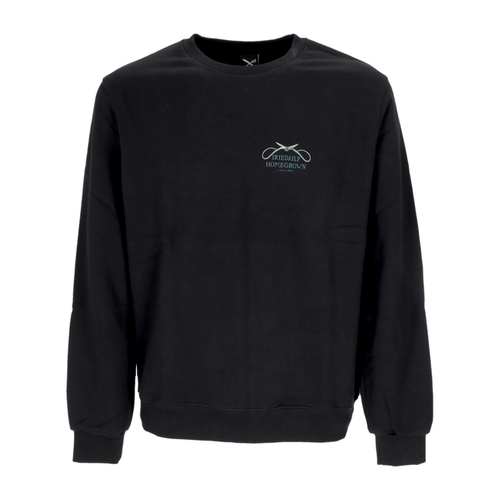 felpa girocollo uomo bonsigh crewneck BLACK