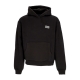 felpa cappuccio uomo logo back hoodie BLACK