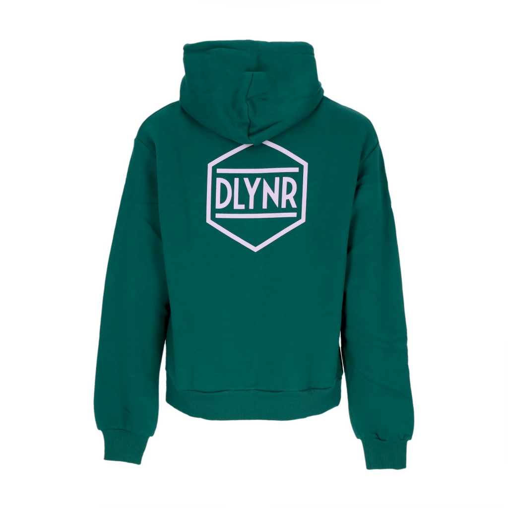 felpa cappuccio uomo logo back hoodie GREEN