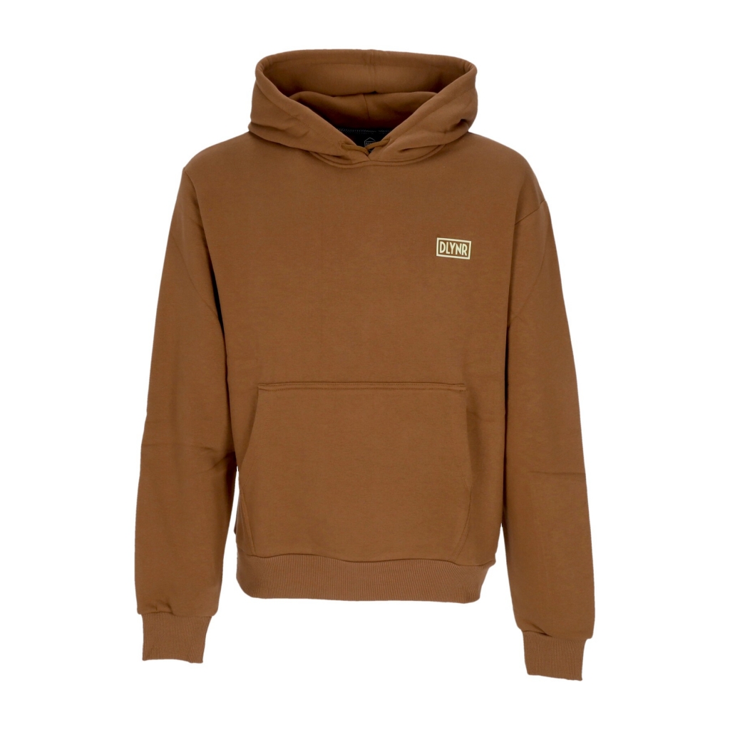 felpa cappuccio uomo logo back hoodie BROWN