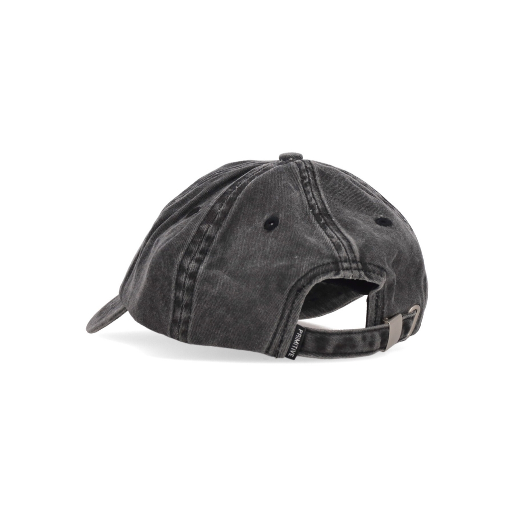 cappellino visiera curva uomo rosey over dyed strapback BLACK