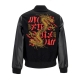 giubbotto college uomo more fire varsity jacket BLACK