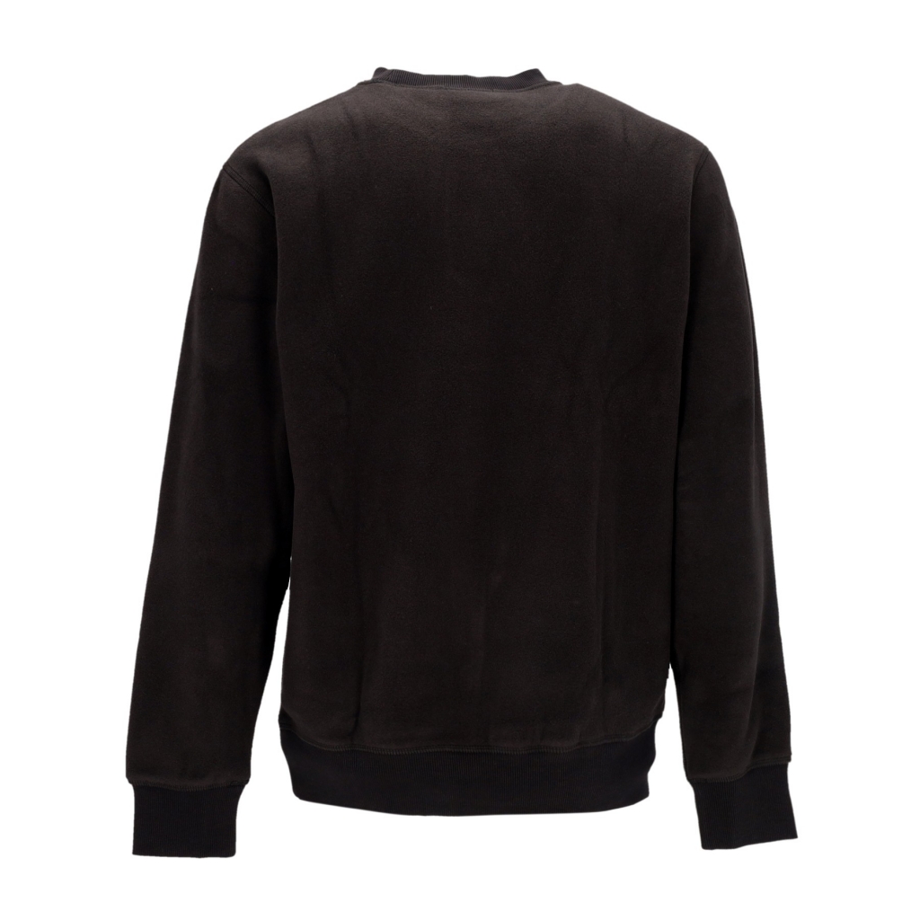 felpa girocollo uomo linear logo crewneck BLACK