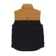 piumino smanicato uomo welch mnt puffer vest WHEAT BOOT/BLACK