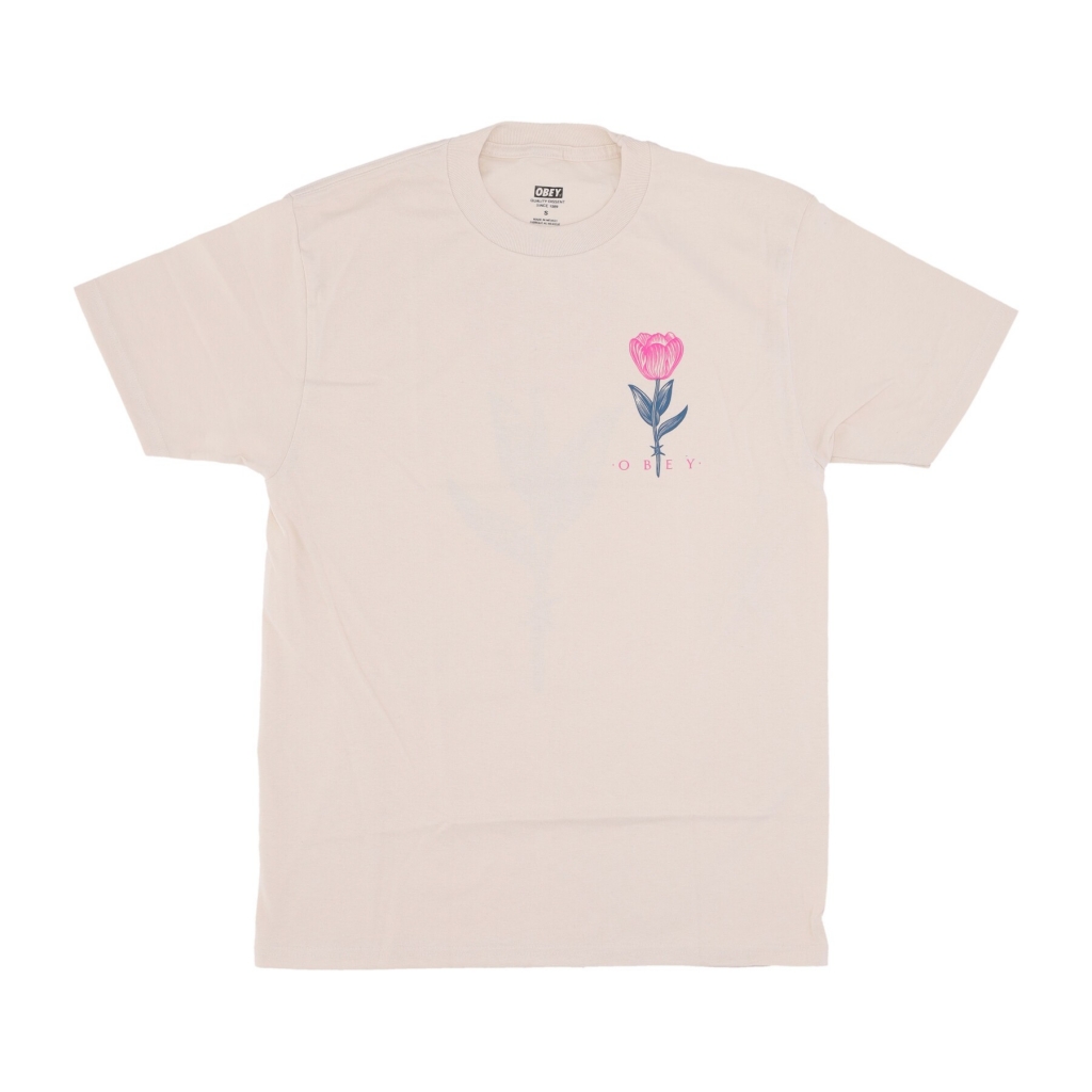 maglietta uomo barbwire flower classic tee CREAM