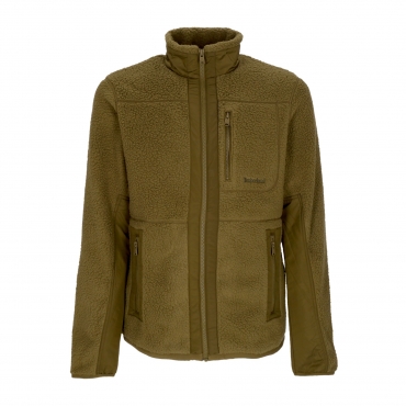 giubbotto pile uomo mm sherpa fleece jacket DARK OLIVE