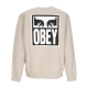 felpa girocollo uomo eyes icon crew premium fleece SILVER GREY