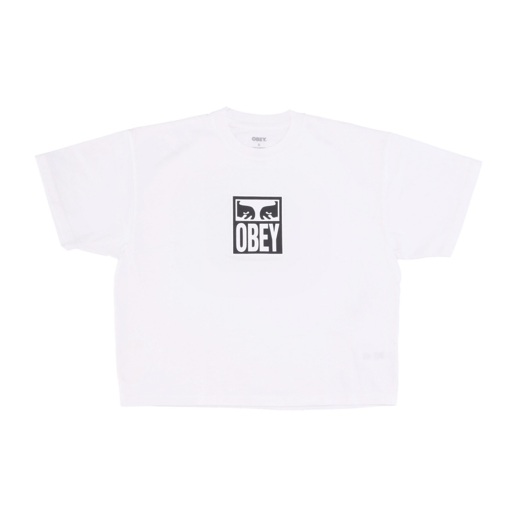 maglietta donna eyes 2 custom crop tee WHITE