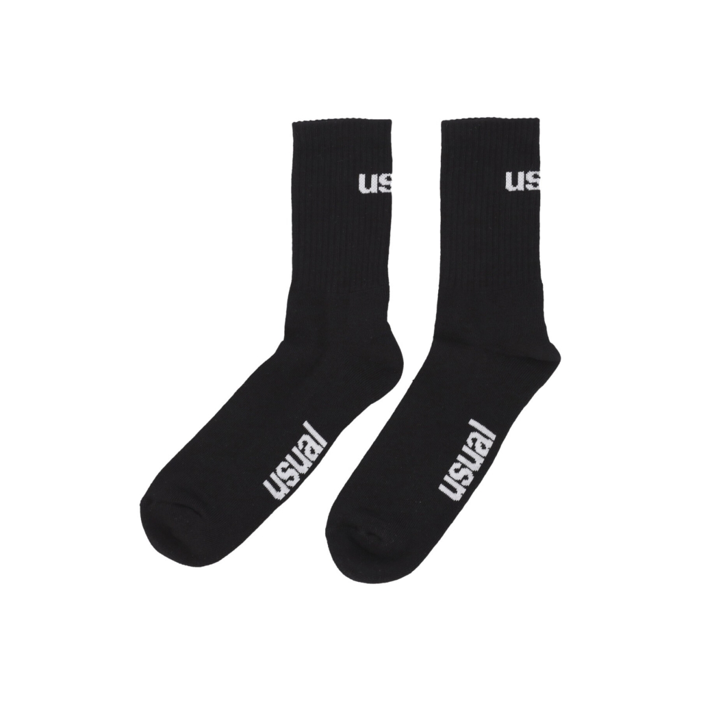 calza media uomo logo socks BLACK