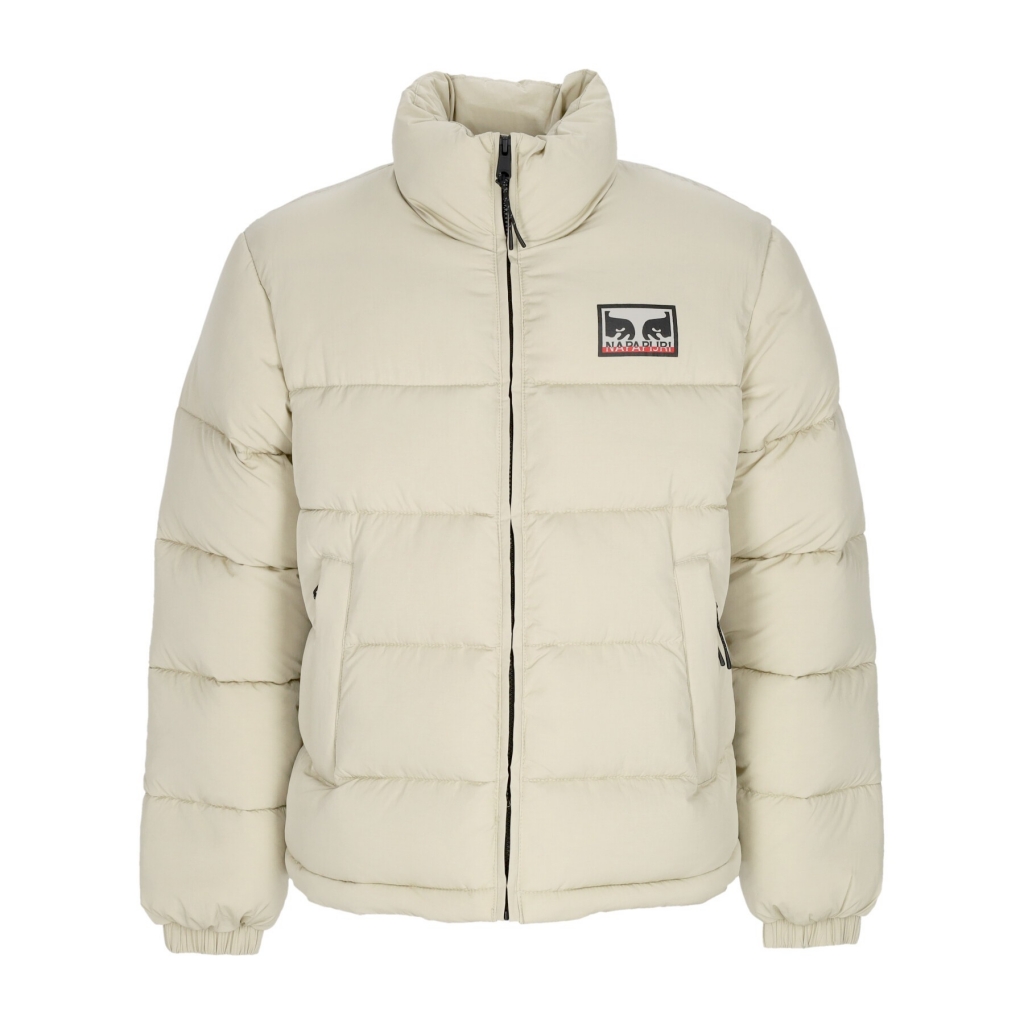 piumino uomo dont just watch it burn puffer x napapijri CREAM