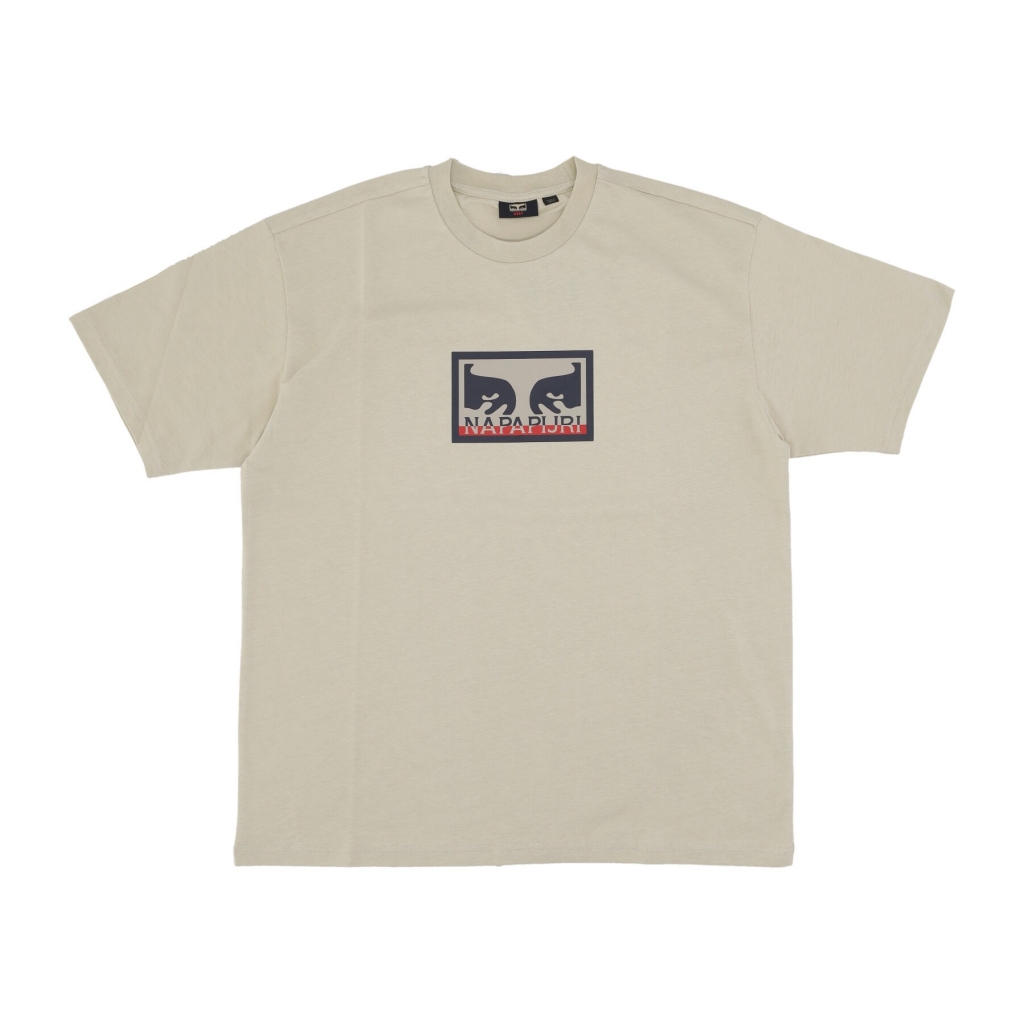 maglietta uomo obey tee x napapijri CREAM