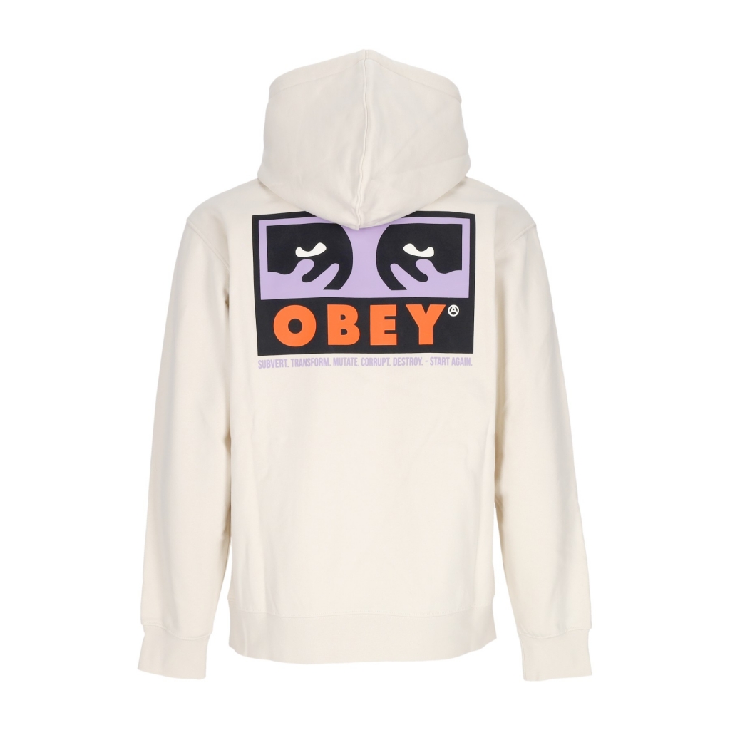 felpa cappuccio uomo subvert premium hooded fleece UNBLEACHED