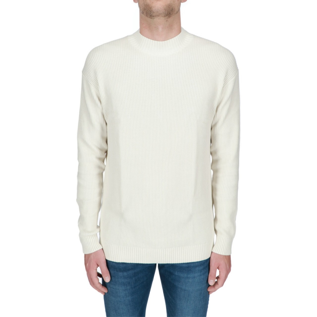 Maglia Calvin Klein Jeans Uomo Blown Up Ck Mock YBI IVORY