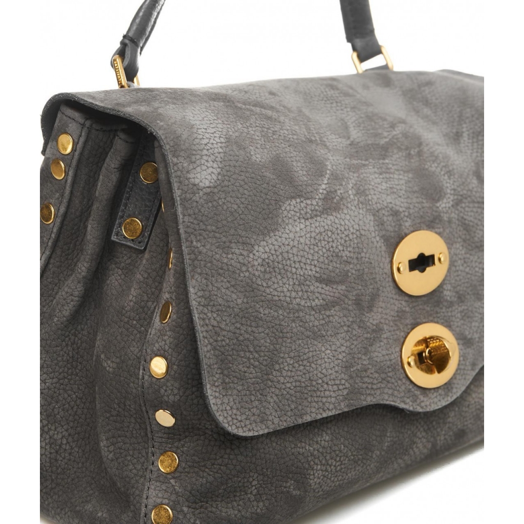 Zanellato - Borsa in pelle Jones grigio - A Tracolla