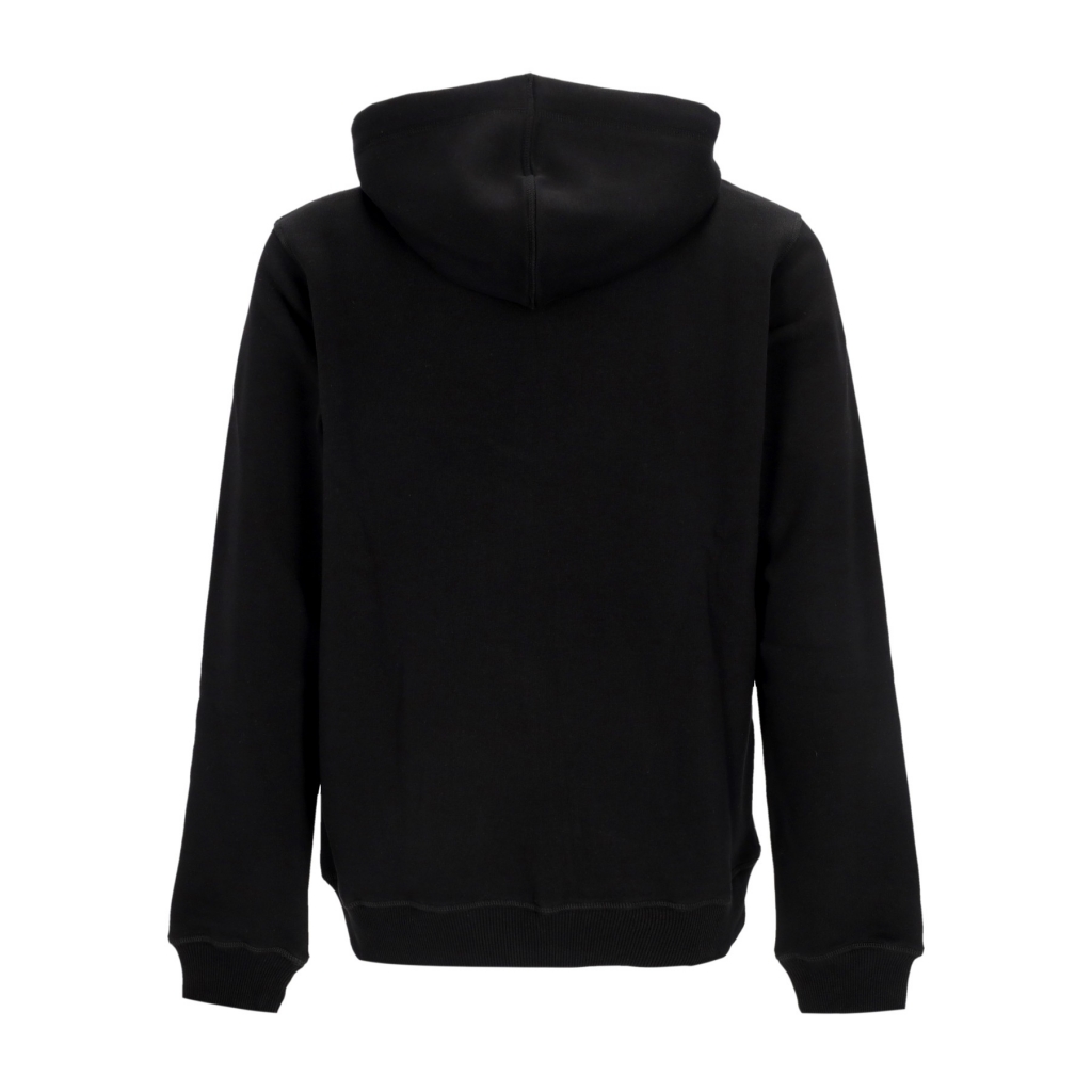 felpa cappuccio zip uomo mlb burnside zip hoodie neyyan JET BLACK