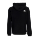 felpa cappuccio uomo fine alpine hoodie BLACK