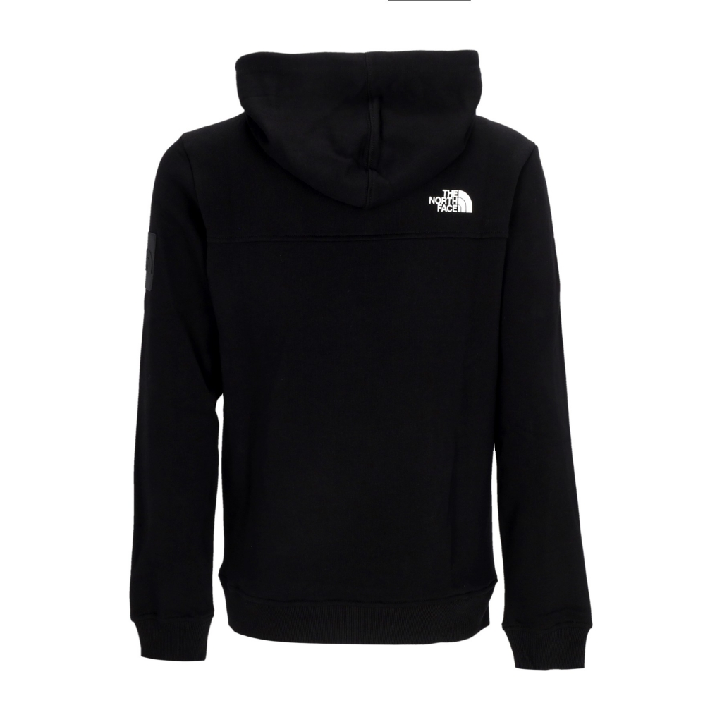 felpa cappuccio uomo fine alpine hoodie BLACK