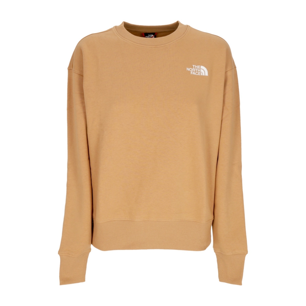 felpa girocollo donna w essential crewneck ALMOND BUTTER