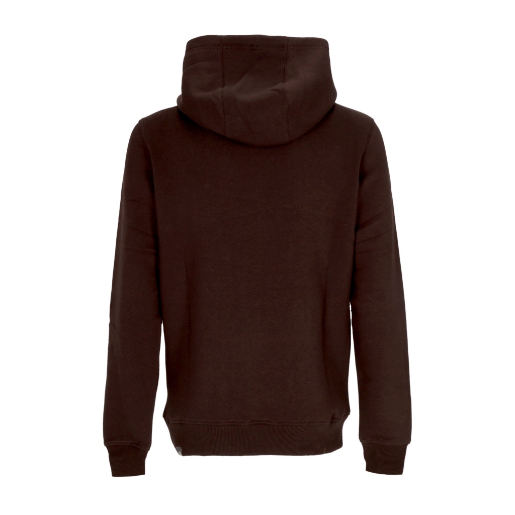 felpa cappuccio uomo drew peak po hoodie COAL BROWN