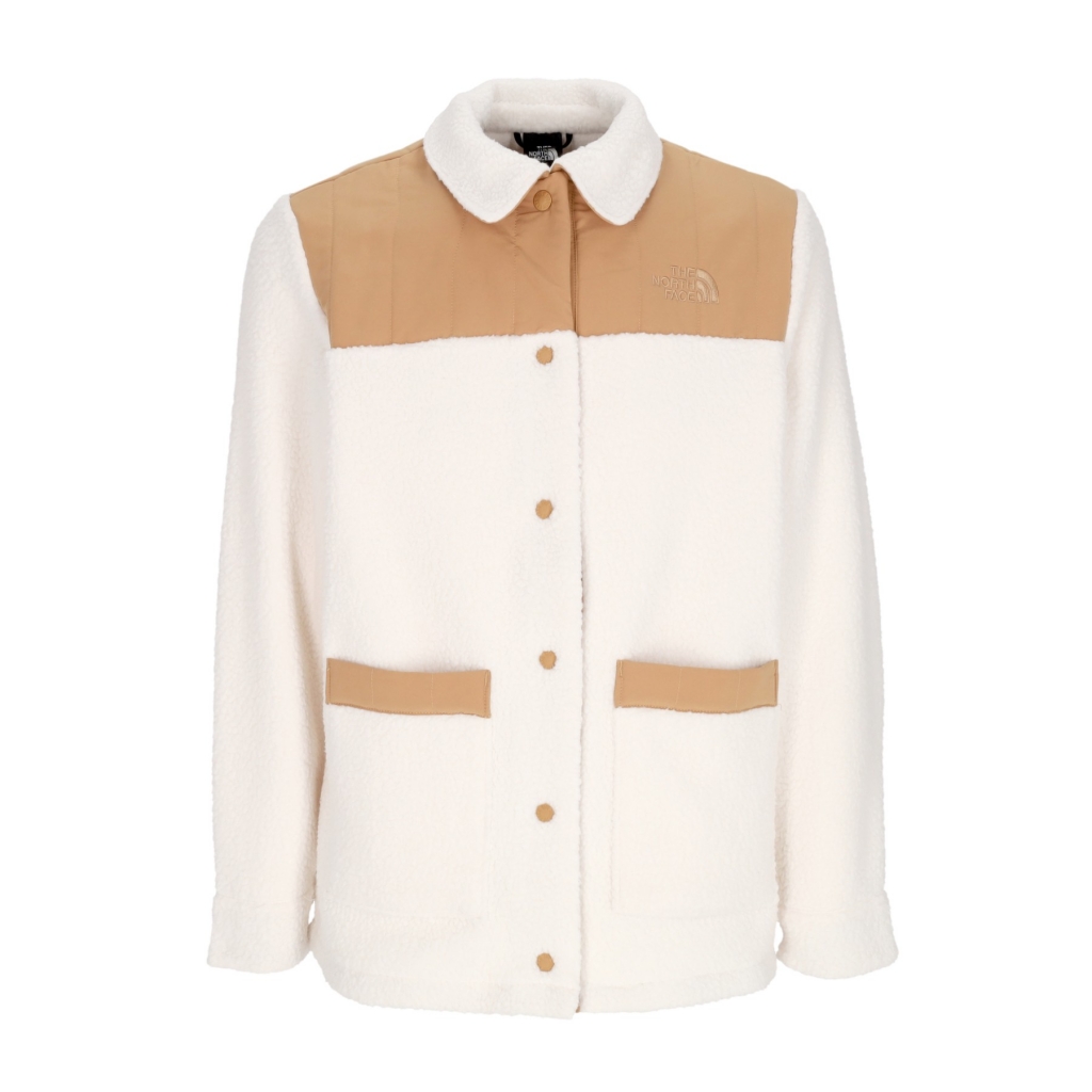 orsetto donna cragmont fleece shacket GARDENIA WHITE/ALMOND BUTTER