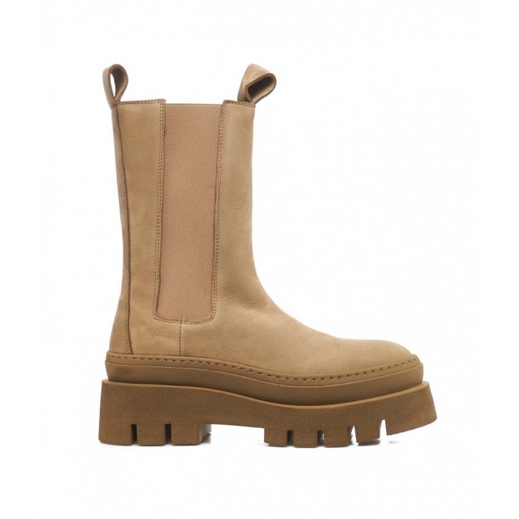 Plateau Boots in Leder Beige | Bowdoo.com