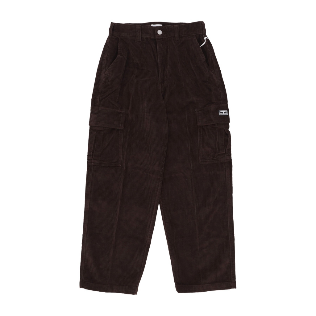 pantalone lungo uomo bigwig baggy corduroy cargo pant JAVA BROWN