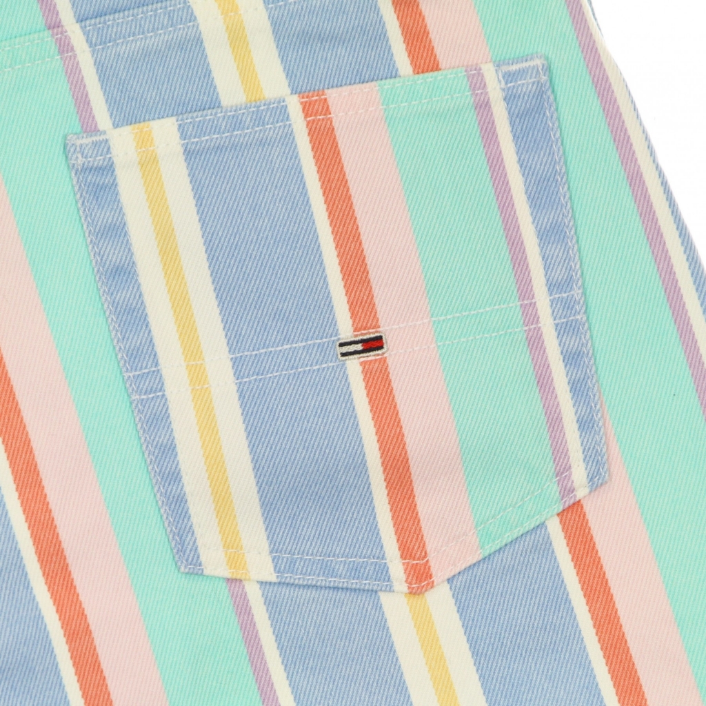 pantaloncino donna stripe short LIGHT POWDERY BLUE/STRIPE