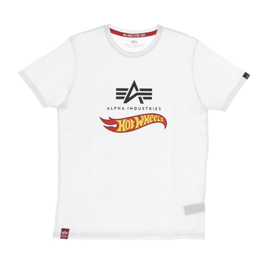 maglietta uomo hot wheels flag tee WHITE