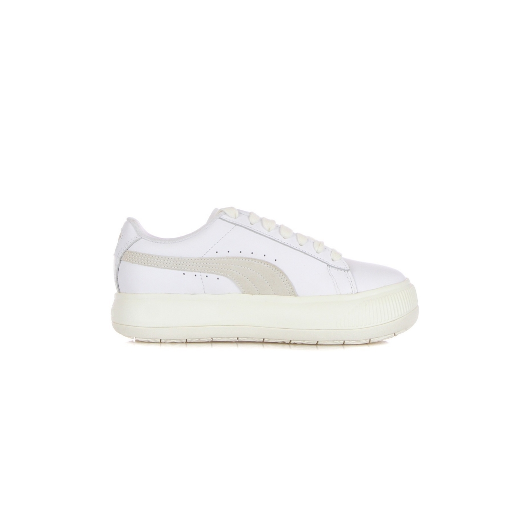 scarpa bassa donna suede mayu leather WHITE/MARSHMALLOW